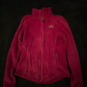 The North Face Women's Plush Teddy Jacket in Raspberry